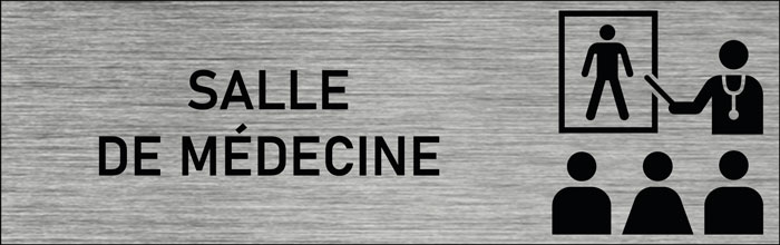 Plaque de porte Salle de médecine