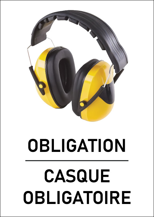Pictogramme port du casque de protection
