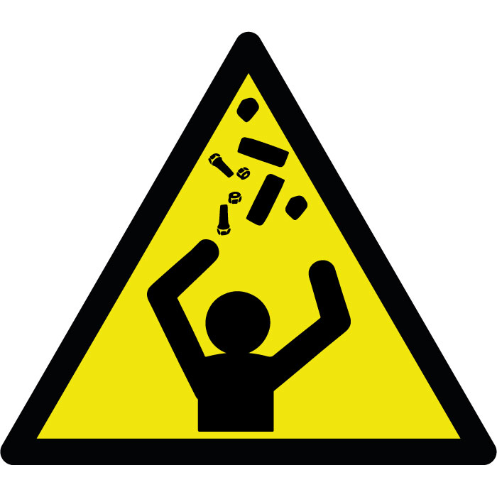 Pictogramme Zone Balisée Chute d'Objet