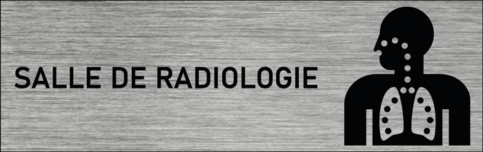 Plaque de porte Salle de radiologie