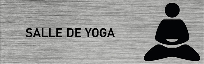 Plaque de porte Salle de yoga