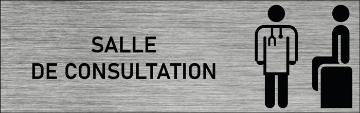 Plaque de porte Salle de consultation 2