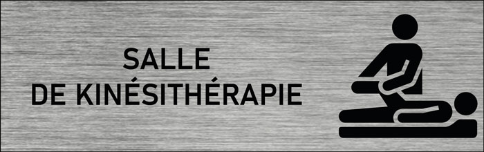 Plaque de porte Salle de kinésithérapie