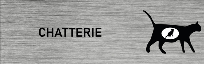 Plaque de porte Chatterie 2