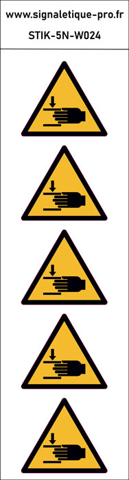 Panneau Écrasement des mains 5N