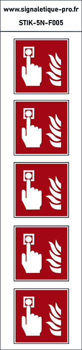 Panneau Point d'alarme incendie 5N
