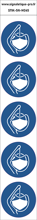 Autocollants Libérer les saisines du bateau de sauvetage lors de son lancement - M045 norme iso 7010 – par Lot de 5