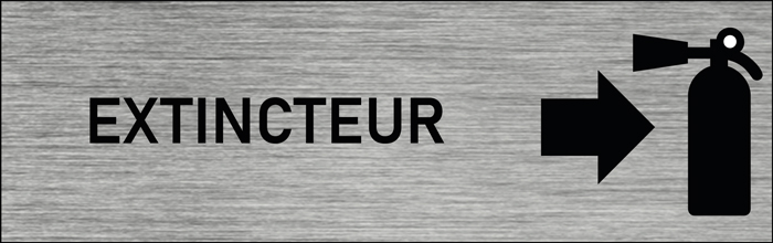Plaque de porte extincteur 2