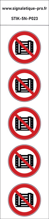 Panneau Ne pas obstruer 5N
