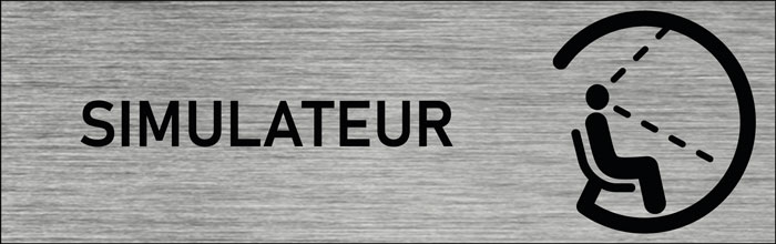 Plaque de porte Simulateur