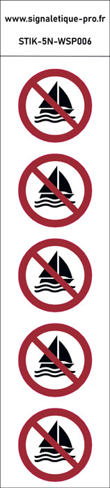 Panneau Pas de voile 5N