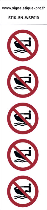 Panneau Pas de jet ski 5N