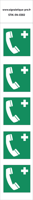 Panneau Téléphone-d'urgence 5N 