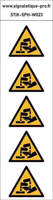 Panneau Substances corrosives – 5N
