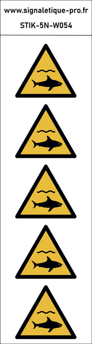 Panneau Requins 5N 
