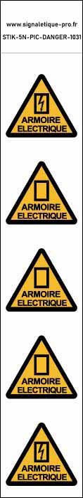 Panneau Autocollants Armoire électrique – 5N
