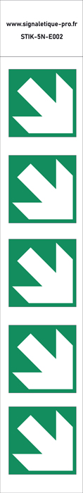 Panneau Flèche de direction-angle de 45° 5N 