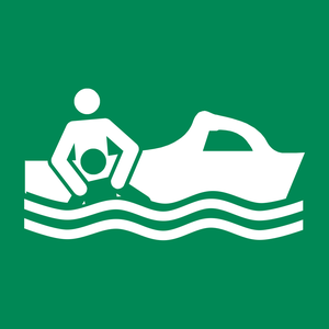 Pictogramme Bateau de sauvetage ISO 7010 E037