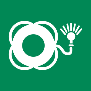 Pictogramme Bouée de sauvetage avec lumière ISO 7010 E042