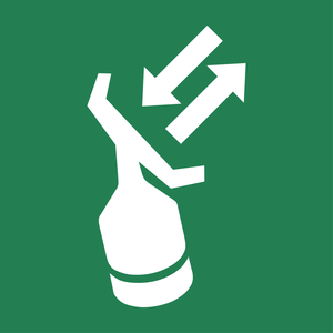Pictogramme Transpondeur de recherche et sauvetage ISO 7010 E047