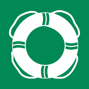 Pictogramme Équipement de sauvetage aquatique ISO 7010 E061