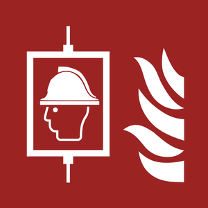 Pictogramme Ascenseur pompiers ISO 7010 F017