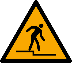 Pictogramme Marche descendante ISO 7010 W070