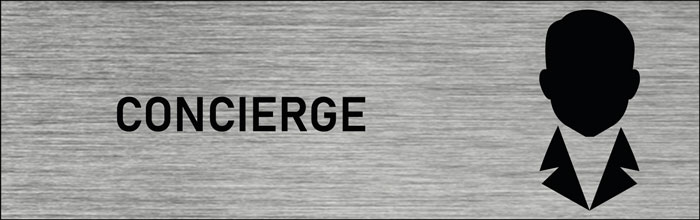 Plaque de porte Concierge 2