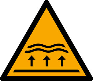 Pictogramme Zone d'inondation ISO 7010 W077