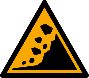 Pictogramme Zone de glissement de terrain ISO 7010 W078