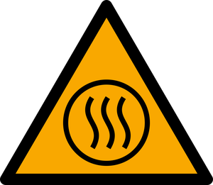 Pictogramme Contenu chaud ISO 7010 W079