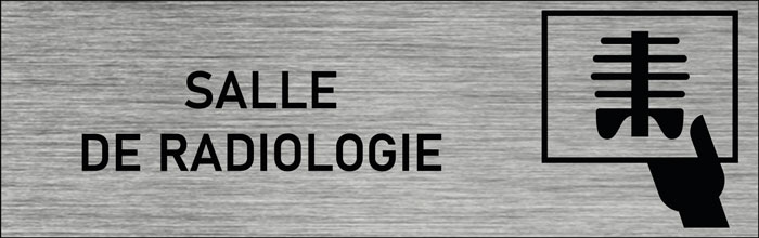 Plaque de porte Salle de radiologie 2