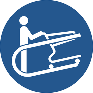 Pictogramme Tenir la poignée du chariot ISO 7010 M060
