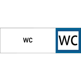 Plaque de porte classique WC