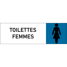 Plaque de porte classique Toilettes Femmes