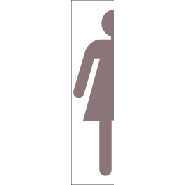 STICKER Toilette femme taupe