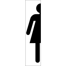 STICKER Toilette femme noir