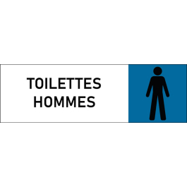 Plaque de porte classique Toilettes Hommes