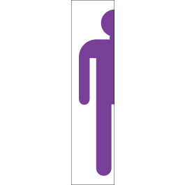 STICKER Toilette homme violet
