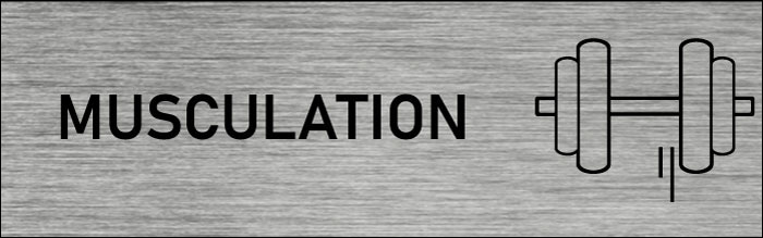 Plaque de porte Musculation