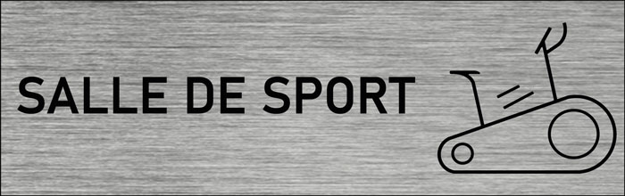 Plaque de porte Salle de sport 2