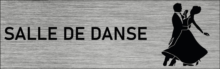Plaque de porte Salle de danse 2