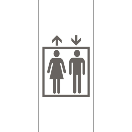 STICKER 7f7f7f ascenseur-homme-femme double fleche 5