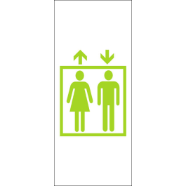 STICKER bdde16 ascenseur-homme-femme double flèche 5