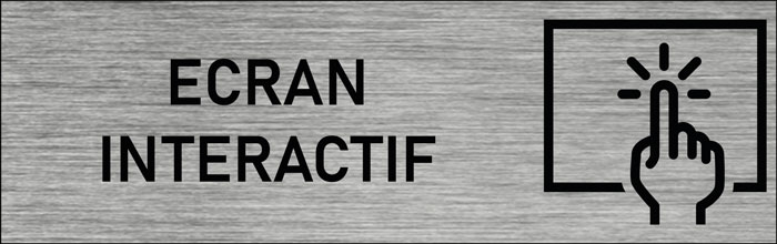 Plaque de porte Ecran interactif