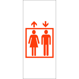 STICKER ff5400 ascenseur-homme-femme double flèche 5