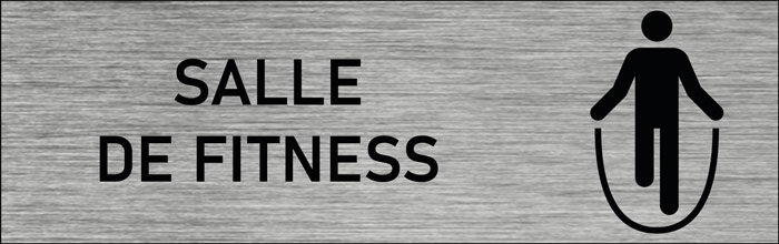 Plaque de porte Salle de fitness