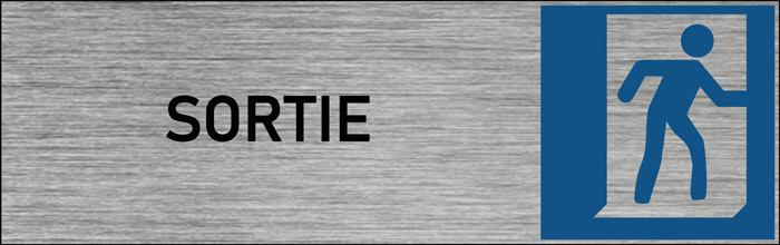 Plaque de porte sortie 02