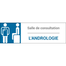 Plaque de porte classique Andrologie