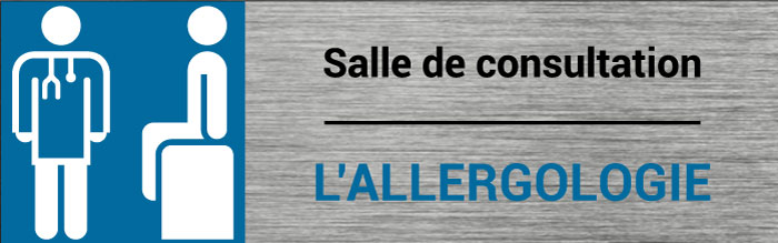 Plaque de porte Allergologie